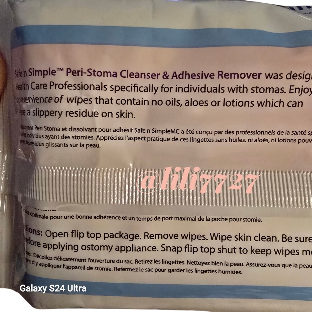 Safe And Simple Peri-Stoma Adhesive Remover 50 Thick And Soft Ostomy Care 3pks! - Picture 8 of 9